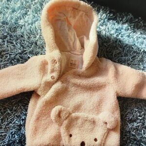 Cozy Pink Teddy Bear Hoodie